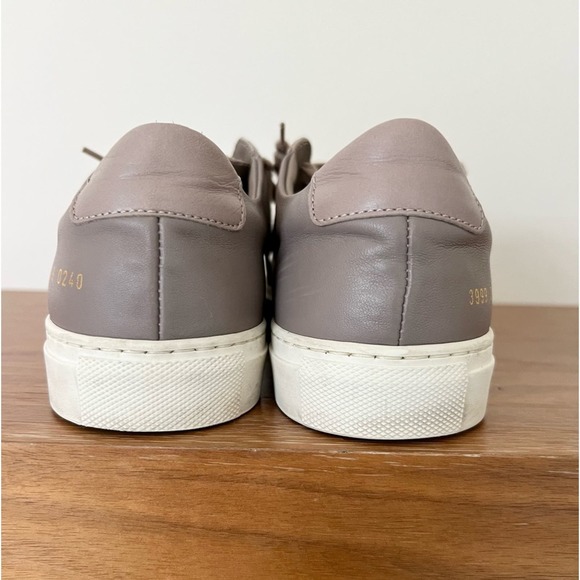 Common projects women leather sneakers beige gray size EUR 39 - Picture 6 of 10